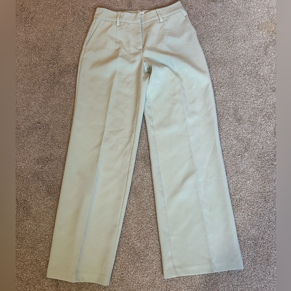 Avec Les Filles Pants - Avec Les Filles Light Green Work Pant